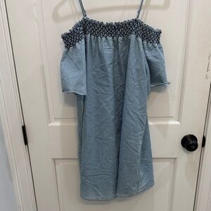 Takara Light Blue Smocked Top